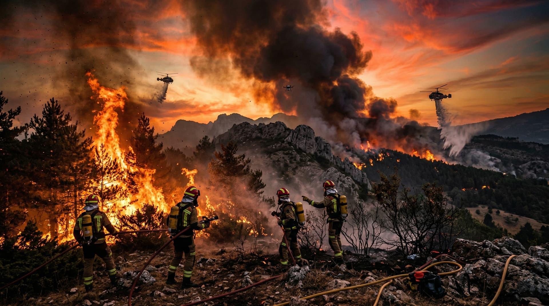 Incendio en Urbasa-Andía calcina más de 1.000 hectáreas en Navarra