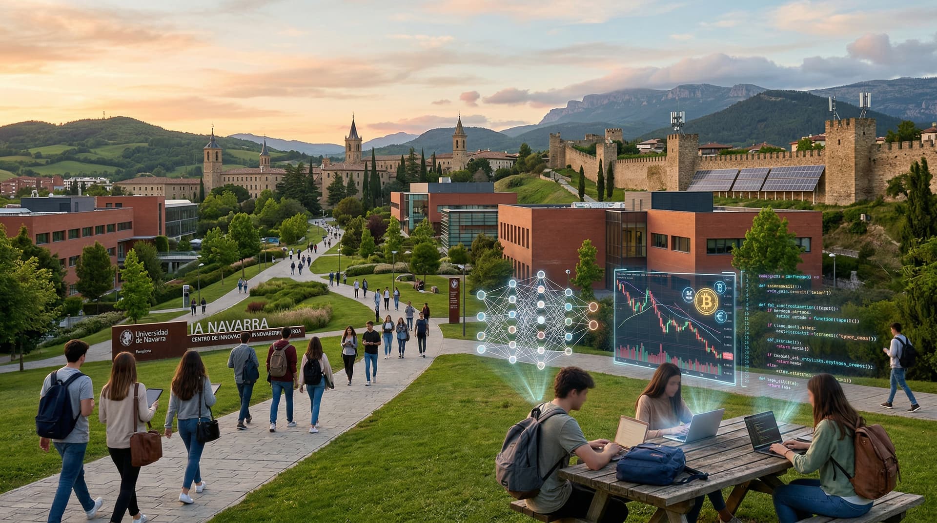 IA estudiantes Navarra: 35% cambian carrera por impacto IA, UNAV invierte 5 millones de euros