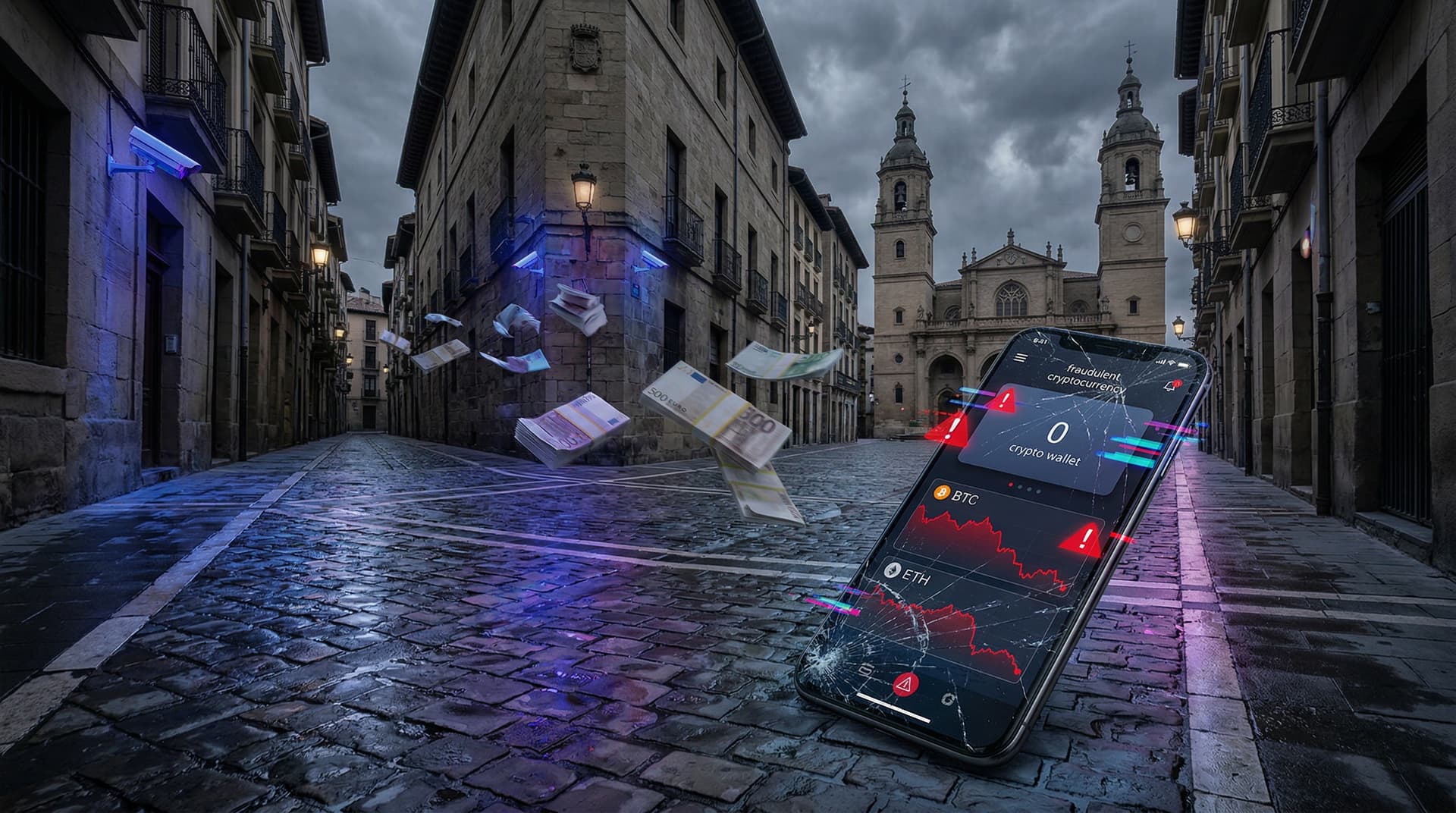 Estafas cripto Navarra: 25M€ pérdidas y +80% en 2025