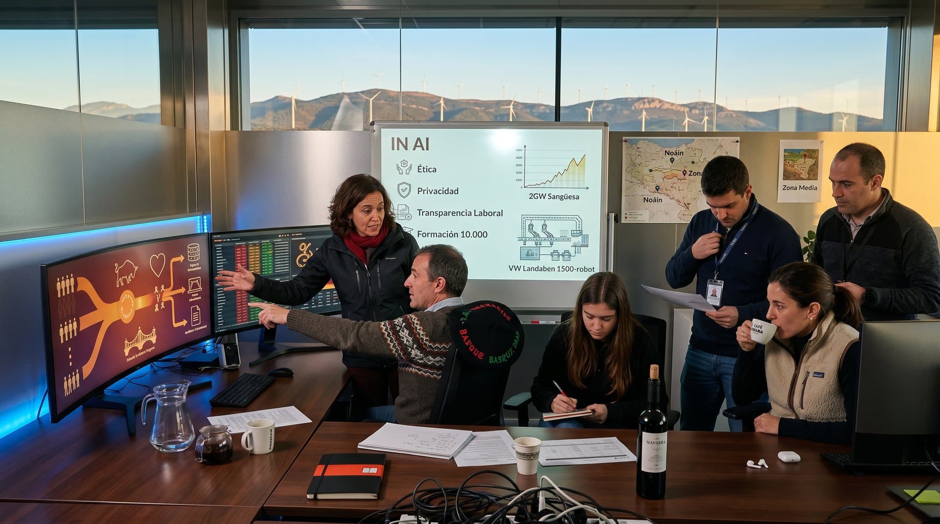 Laboratorio tech Pamplona: IA centrada en el humano con vistas eólicos y algoritmos éticos navarros