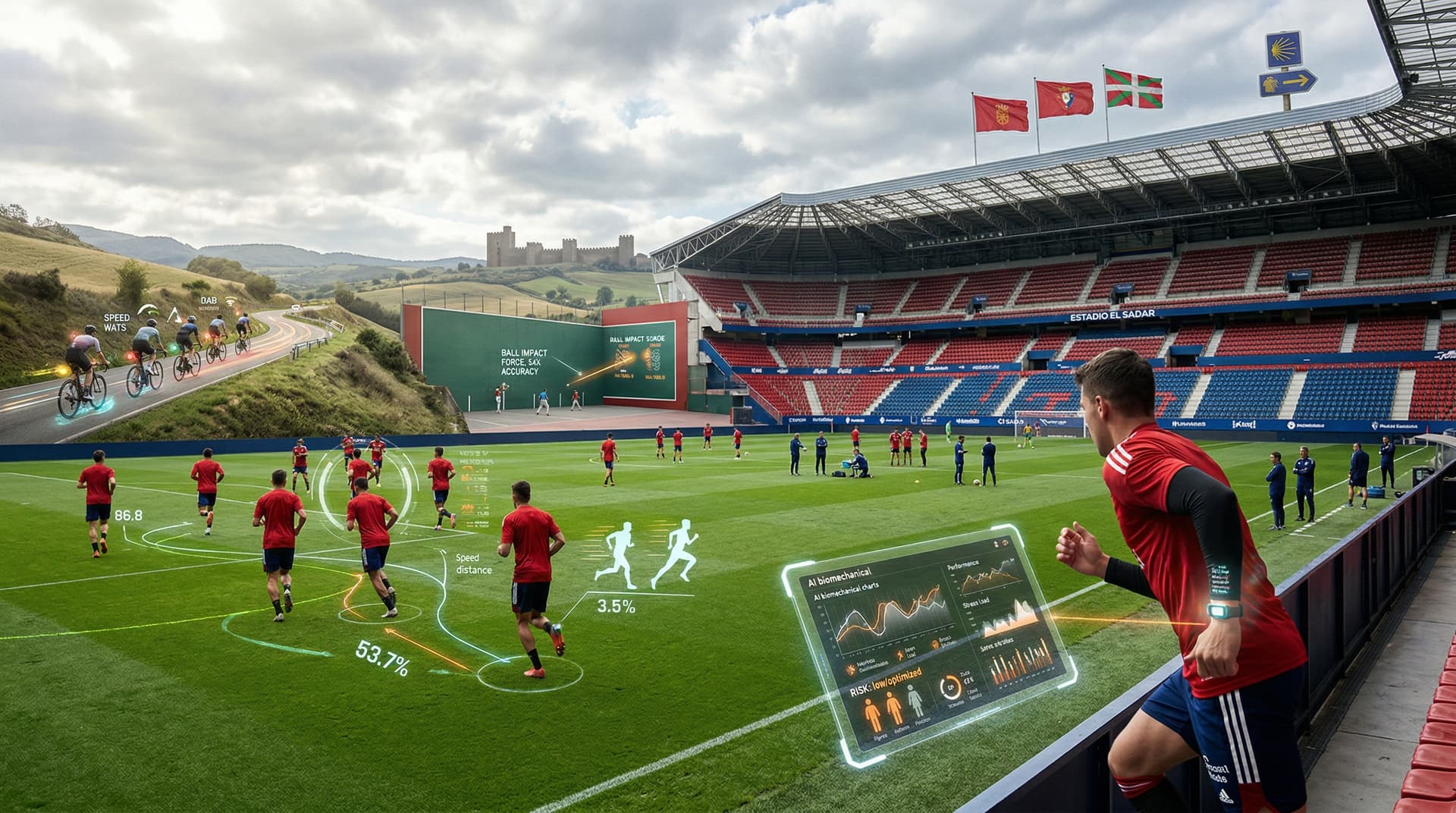 IA prevención lesiones reduce 28% casos en Osasuna y ciclismo navarro