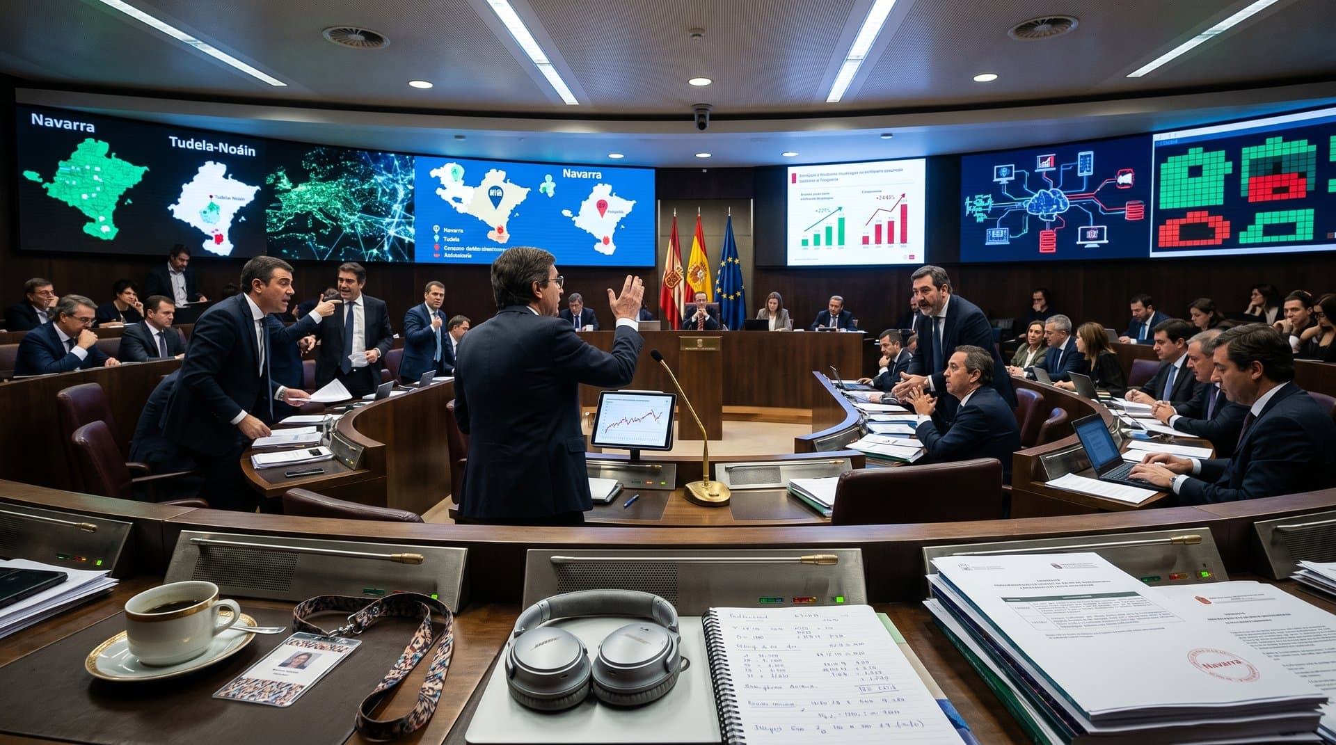 Diputados aprueban freno a bloqueos IP LaLiga en Congreso con pantallas de redes y tecnología legislativa