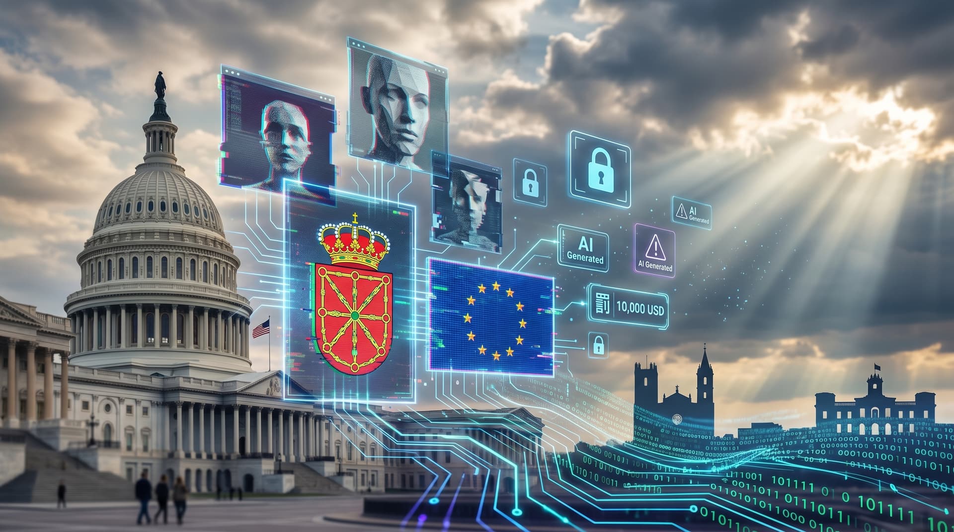 Washington multa deepfakes AI con 10.000 USD e impacta Navarra