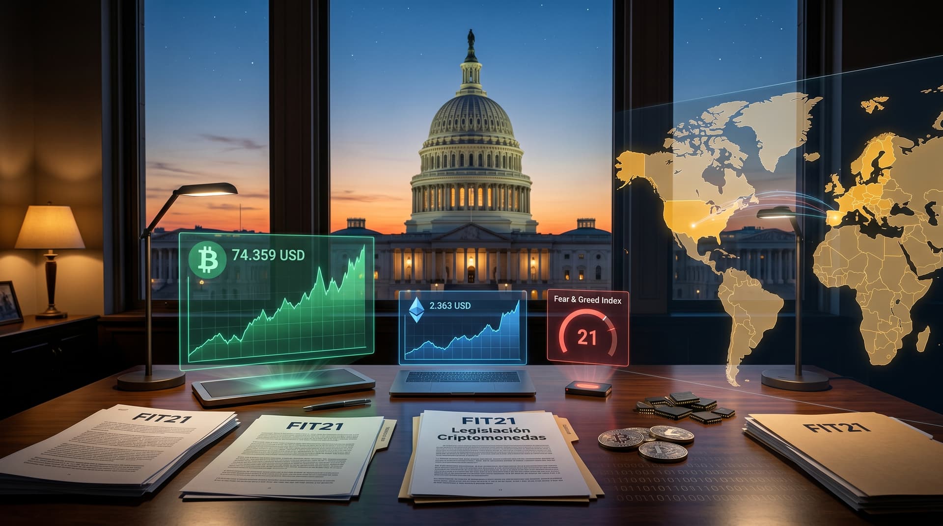 Bessent urge legislación criptomonedas al Senado: BTC sube 4,9%