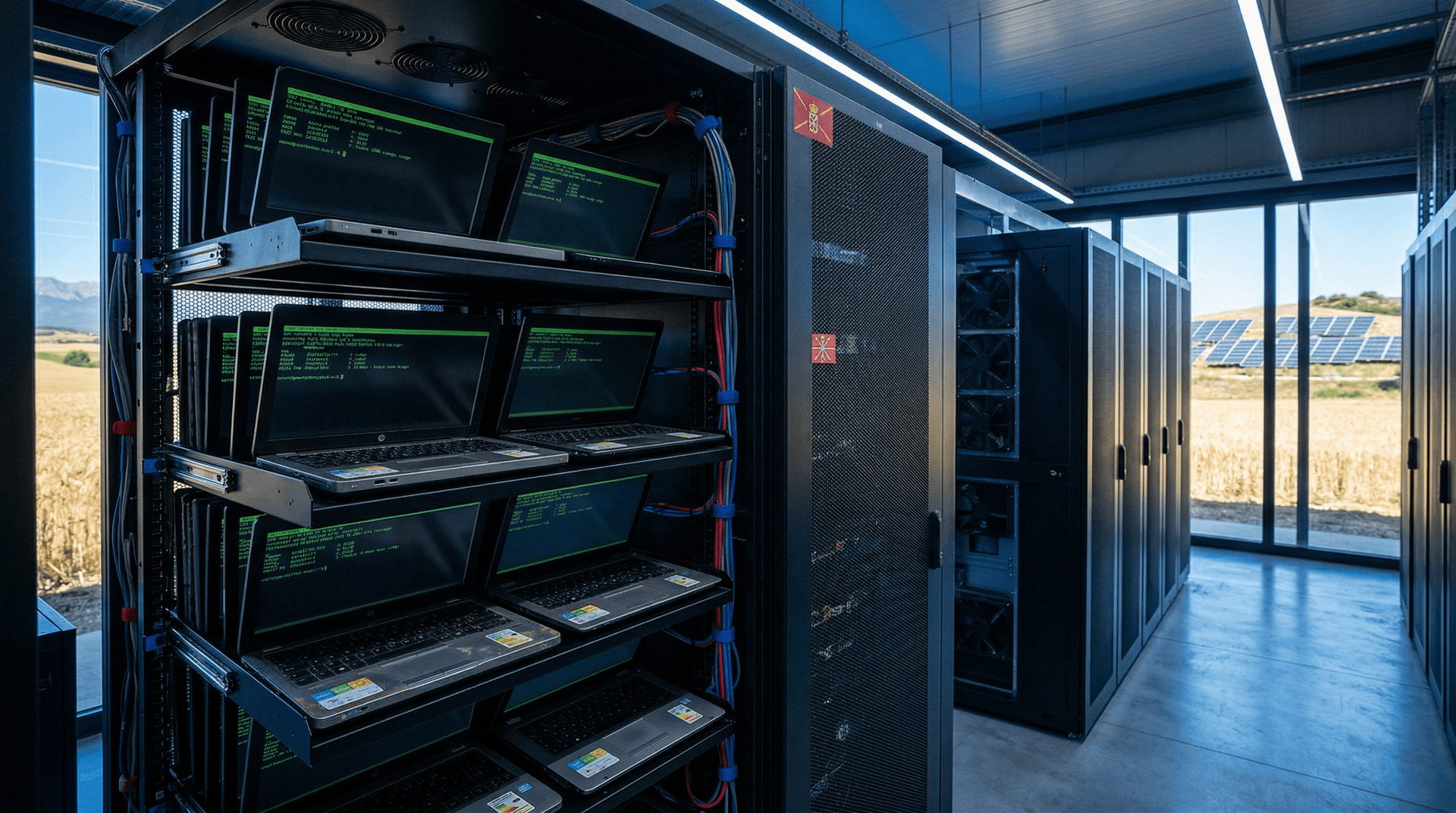 Servidores low-cost Navarra: startup reutiliza 500 laptops obsoletos