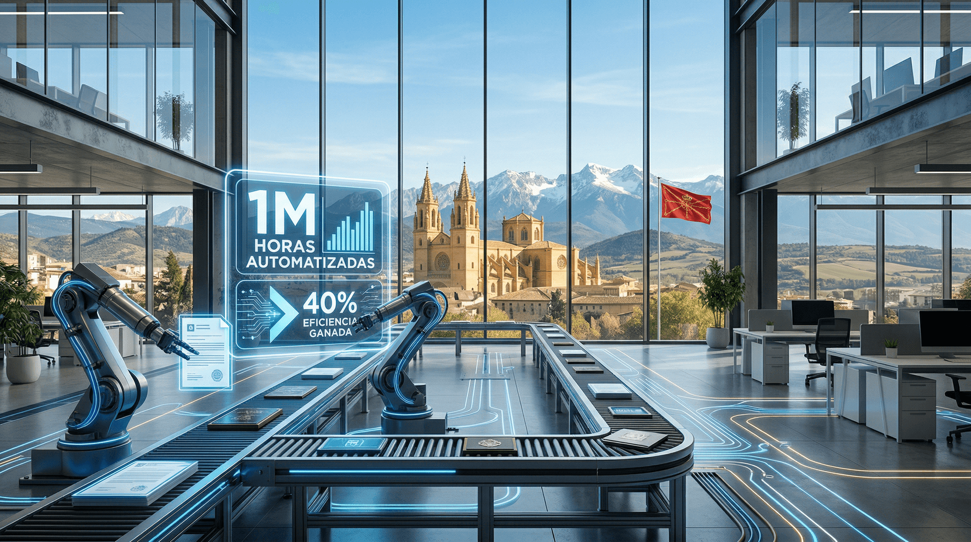 GSA automatización Navarra: 1M horas ahorradas con IA tras 40% pérdida de plantilla pública