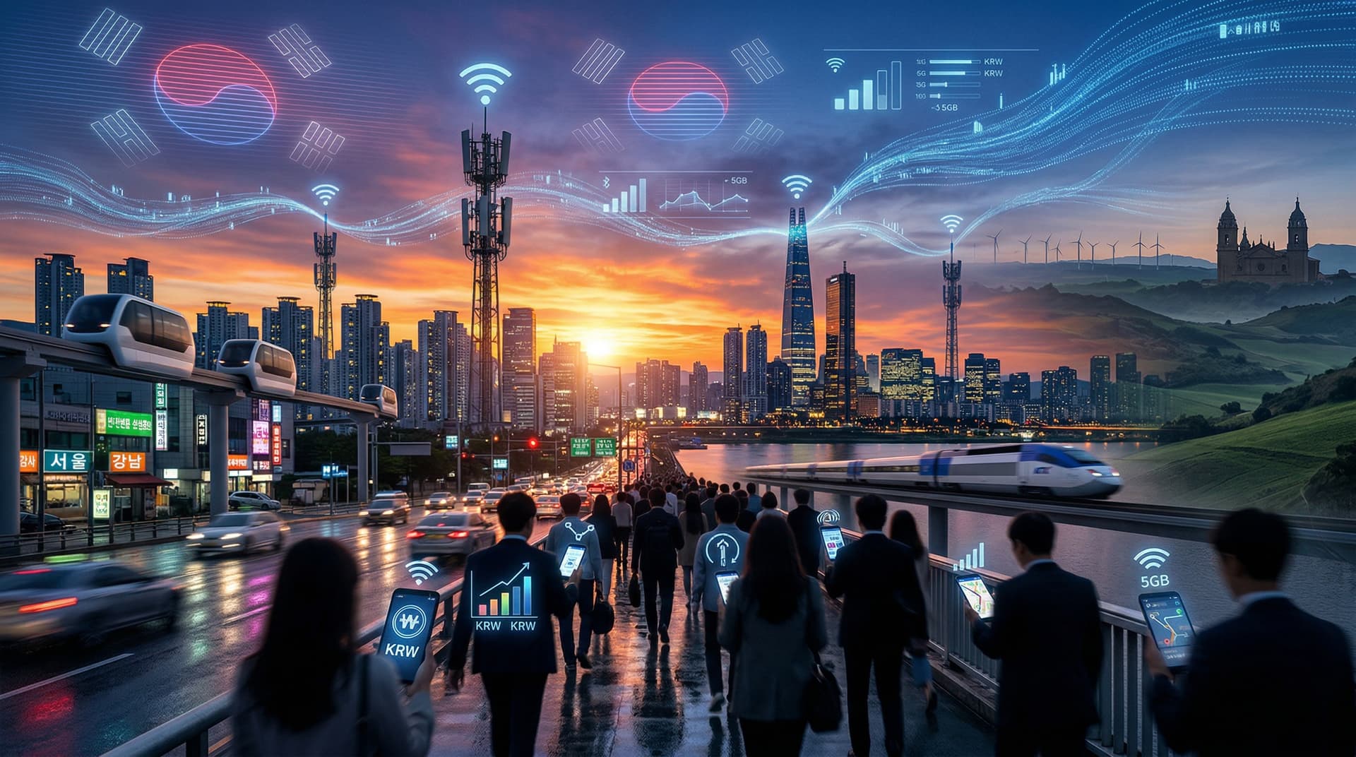 Acceso universal datos móviles: Corea del Sur lanza en 2026