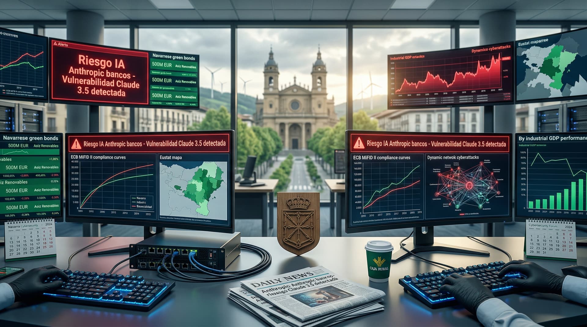 IA Anthropic bancos alerta riesgos cibernéticos en Navarra