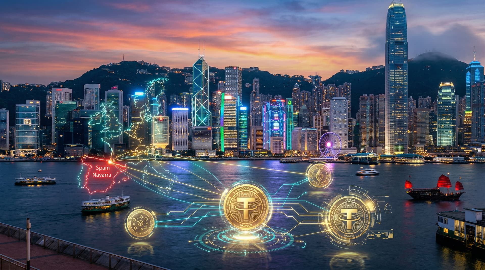Licencias stablecoin Hong Kong: HSBC acelera pagos para Navarra