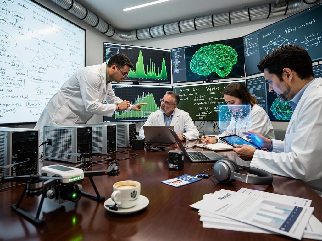 Investigadores en laboratorio IA Universidad de Navarra analizan redes neuronales con vistas a Pamplona