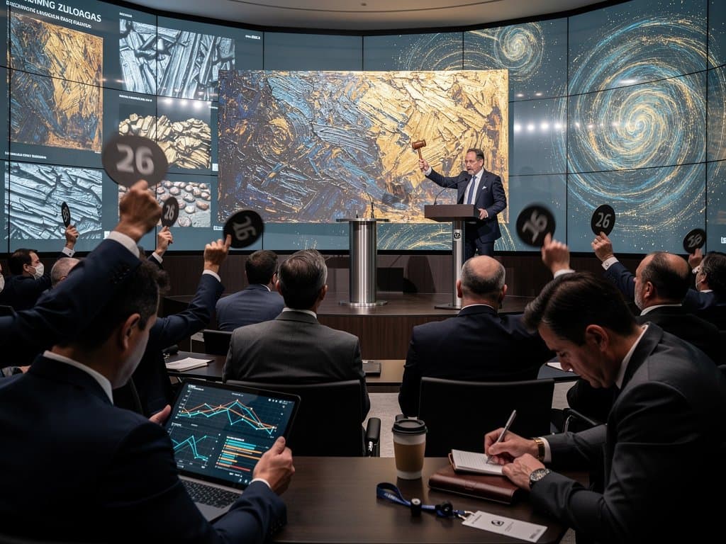 Análisis IA de arte vasco en subastas navarras con gráficos blockchain y Fear & Greed