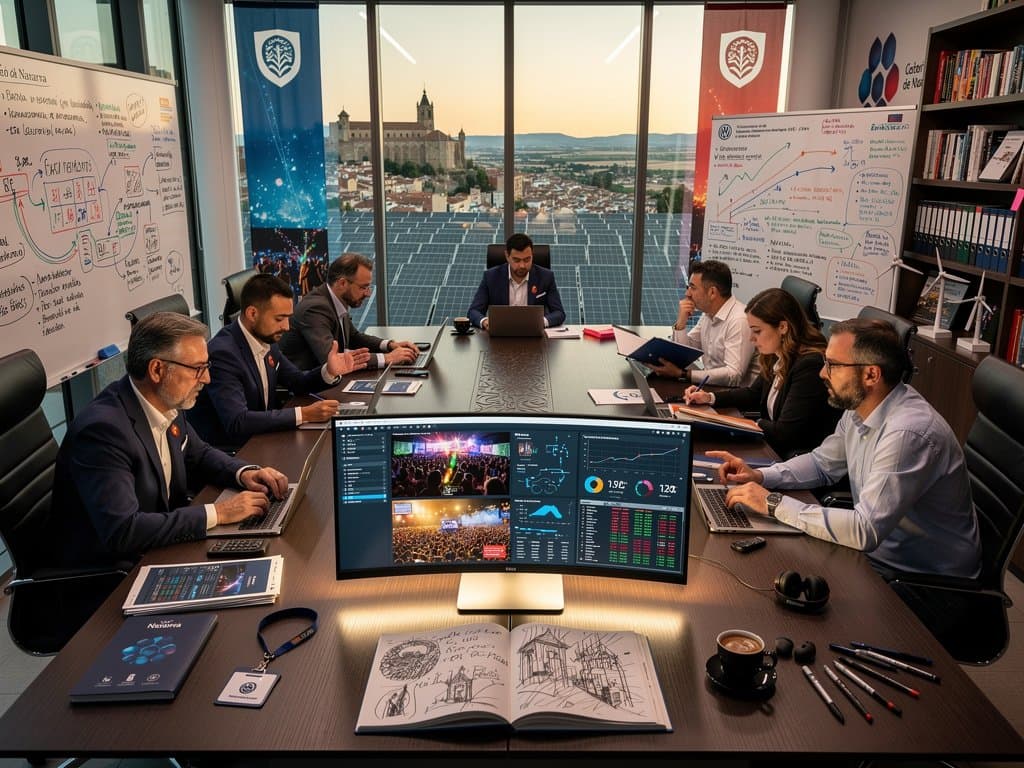 Expertos navarros en clúster Pamplona revisan deepfakes IA con gráficos AI Act y datos mercado