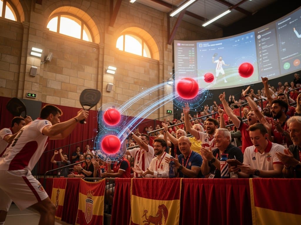 IA ética Binghamton en frontón navarro: trayectorias pelota y dashboards Osasuna con hologramas tech
